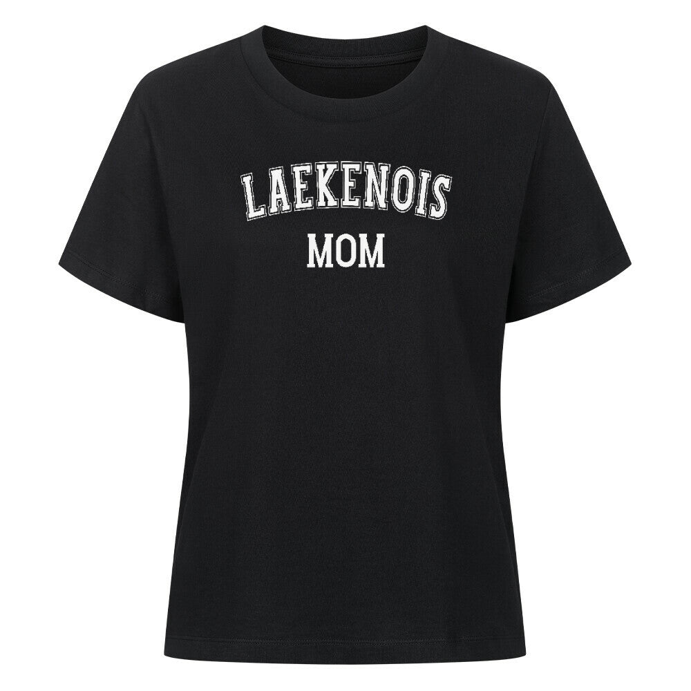 Premium Damen Shirt "Laekenois - MOM" Schwarz – hunde-shirt.de