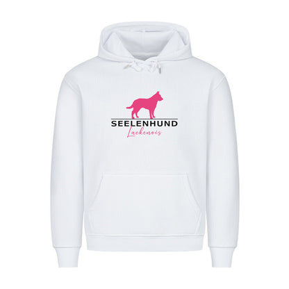 Premium Hoodie "Laekenois - Seelenhund" Weiß – hunde-shirt.de