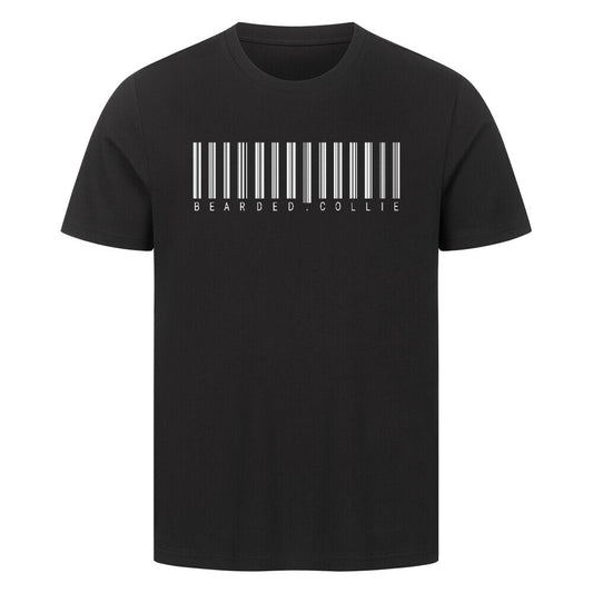 Premium T-Shirt "Bearded Collie - Scan" Schwarz – hunde-shirt.de
