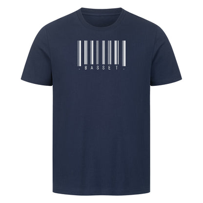 Premium T-Shirt "Basset - Scan" French Navy – hunde-shirt.de