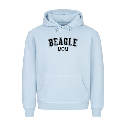 Premium Hoodie "Beagle - MOM" Babyblau – hunde-shirt.de