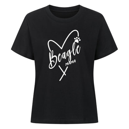 Premium Damen Shirt "Beagle - MAMA" Schwarz – hunde-shirt.de