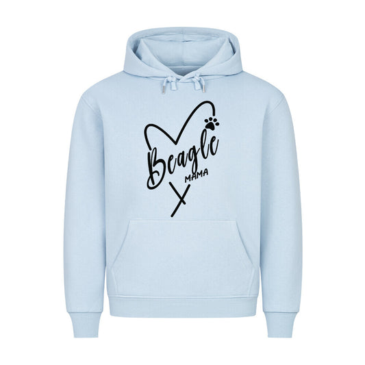 Premium Hoodie "Beagle - MAMA" Babyblau – hunde-shirt.de