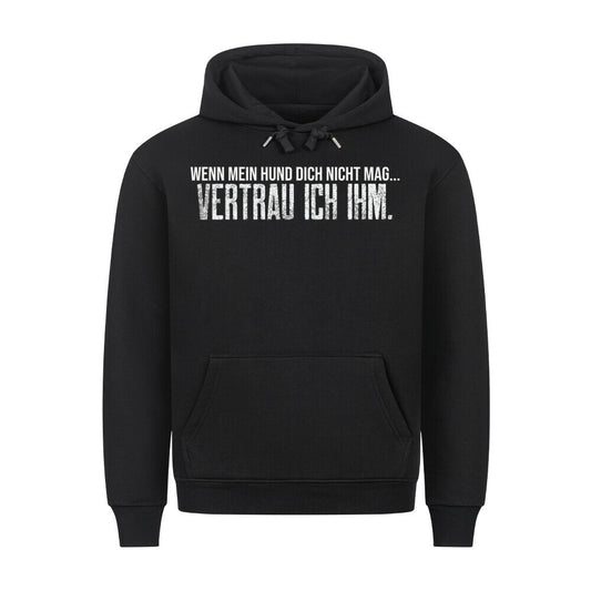 VERTRAU ICH IHM. Schwarz – hunde-shirt.de
