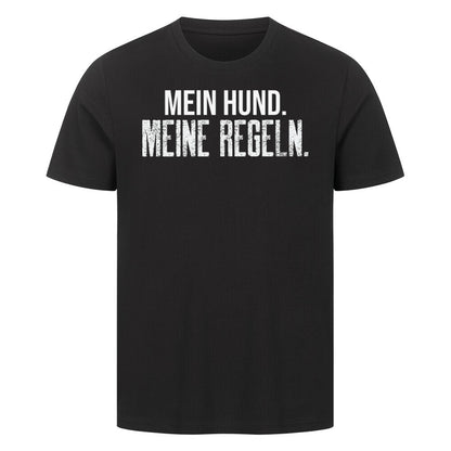 MEIN HUND. MEINE REGELN. Schwarz – hunde-shirt.de