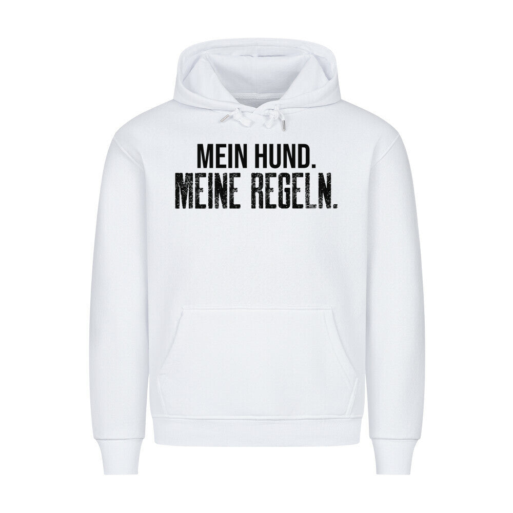MEIN HUND. MEINE REGELN. Weiß – hunde-shirt.de
