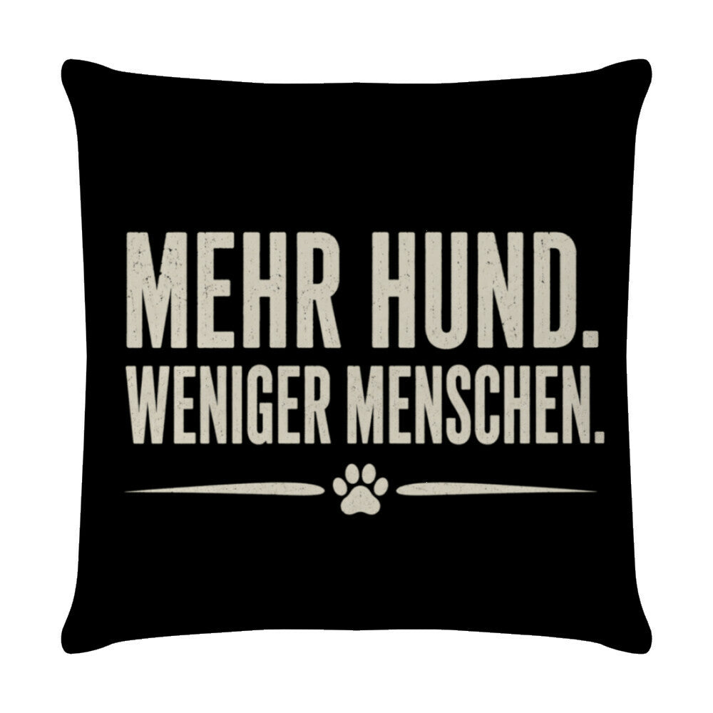 MEHR HUND. WENIGER MENSCHEN. Weiß – hunde-shirt.de