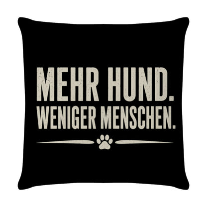 MEHR HUND. WENIGER MENSCHEN. Weiß – hunde-shirt.de