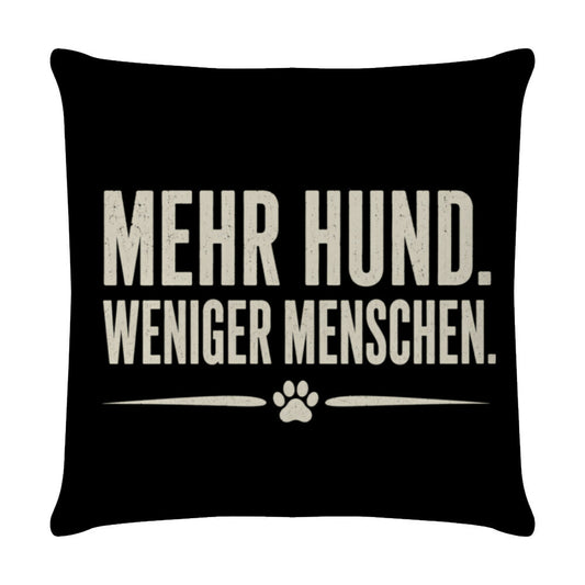 MEHR HUND. WENIGER MENSCHEN. Weiß – hunde-shirt.de