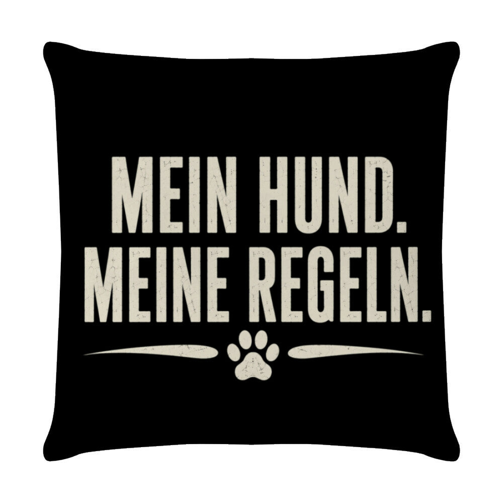 MEIN HUND. MEINE REGELN. Weiß – hunde-shirt.de