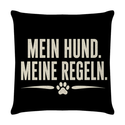 MEIN HUND. MEINE REGELN. Weiß – hunde-shirt.de