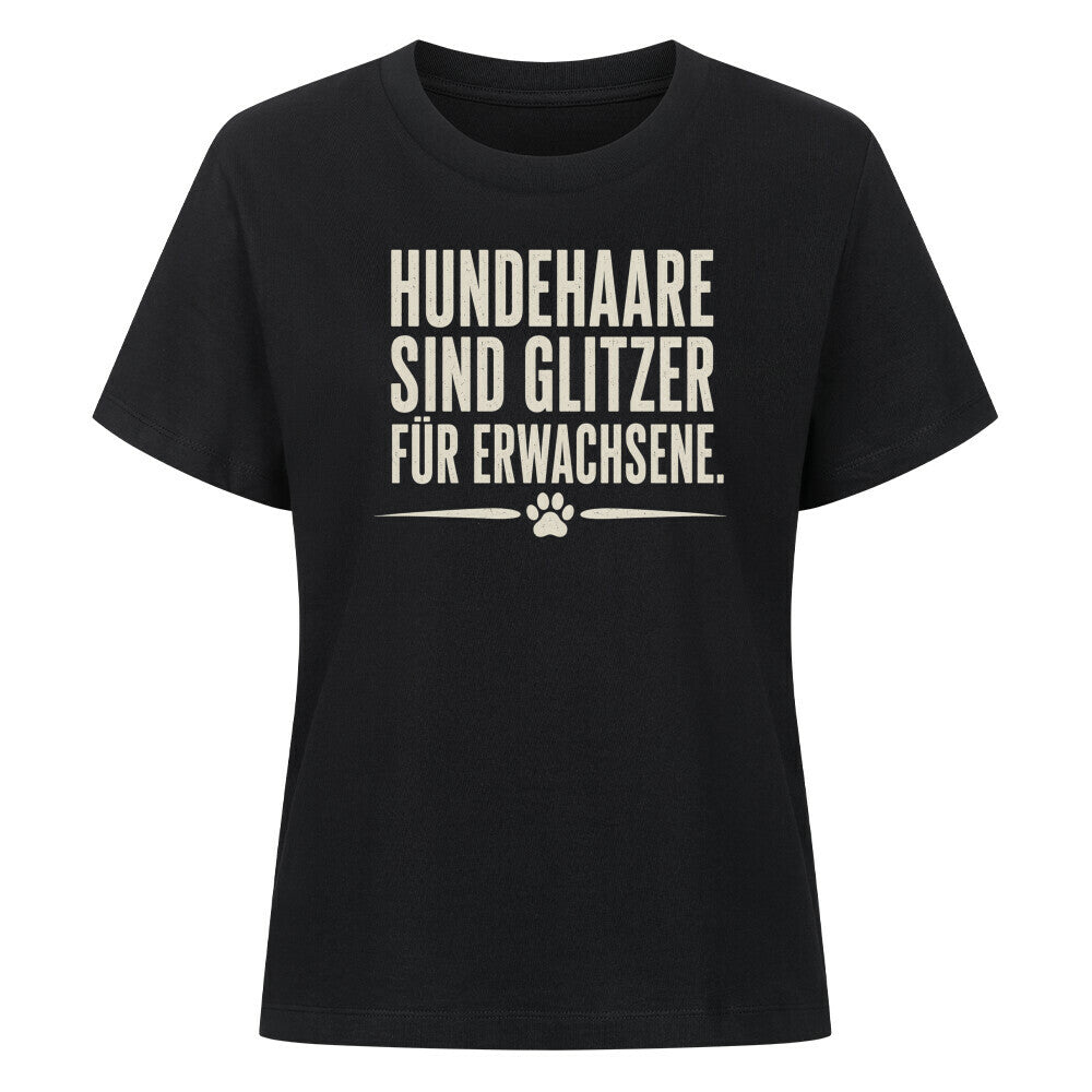 HUNDEHAARE SIND GLITZER... Schwarz – hunde-shirt.de