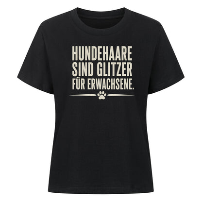 HUNDEHAARE SIND GLITZER... Schwarz – hunde-shirt.de