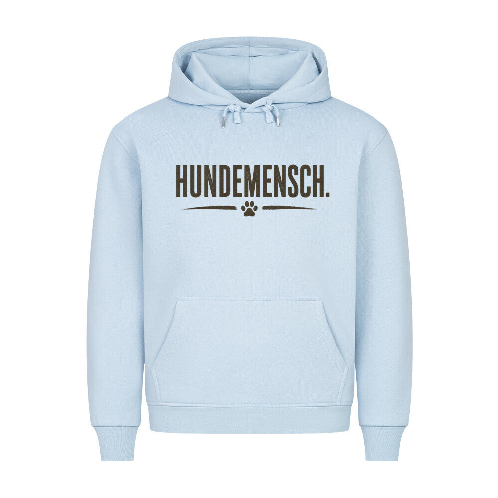 HUNDEMENSCH. HOODIE. Babyblau – hunde-shirt.de