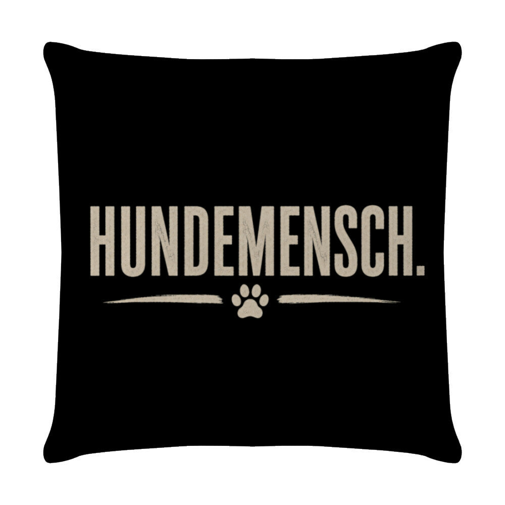 HUNDEMENSCH. KISSEN. Weiß – hunde-shirt.de