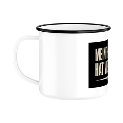 MEIN THERAPEUT HAT VIER PFOTEN. EMAILLE TASSE. – hunde-shirt.de