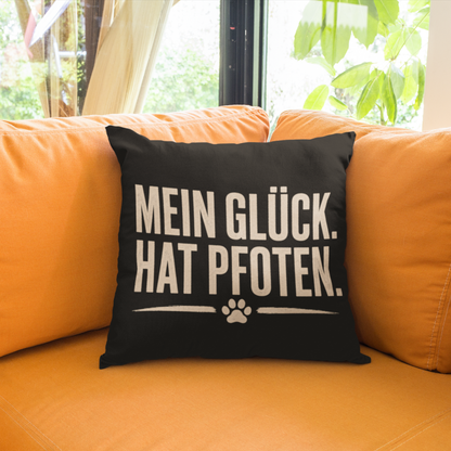 MEIN GLÜCK. HAT PFOTEN. KISSEN.