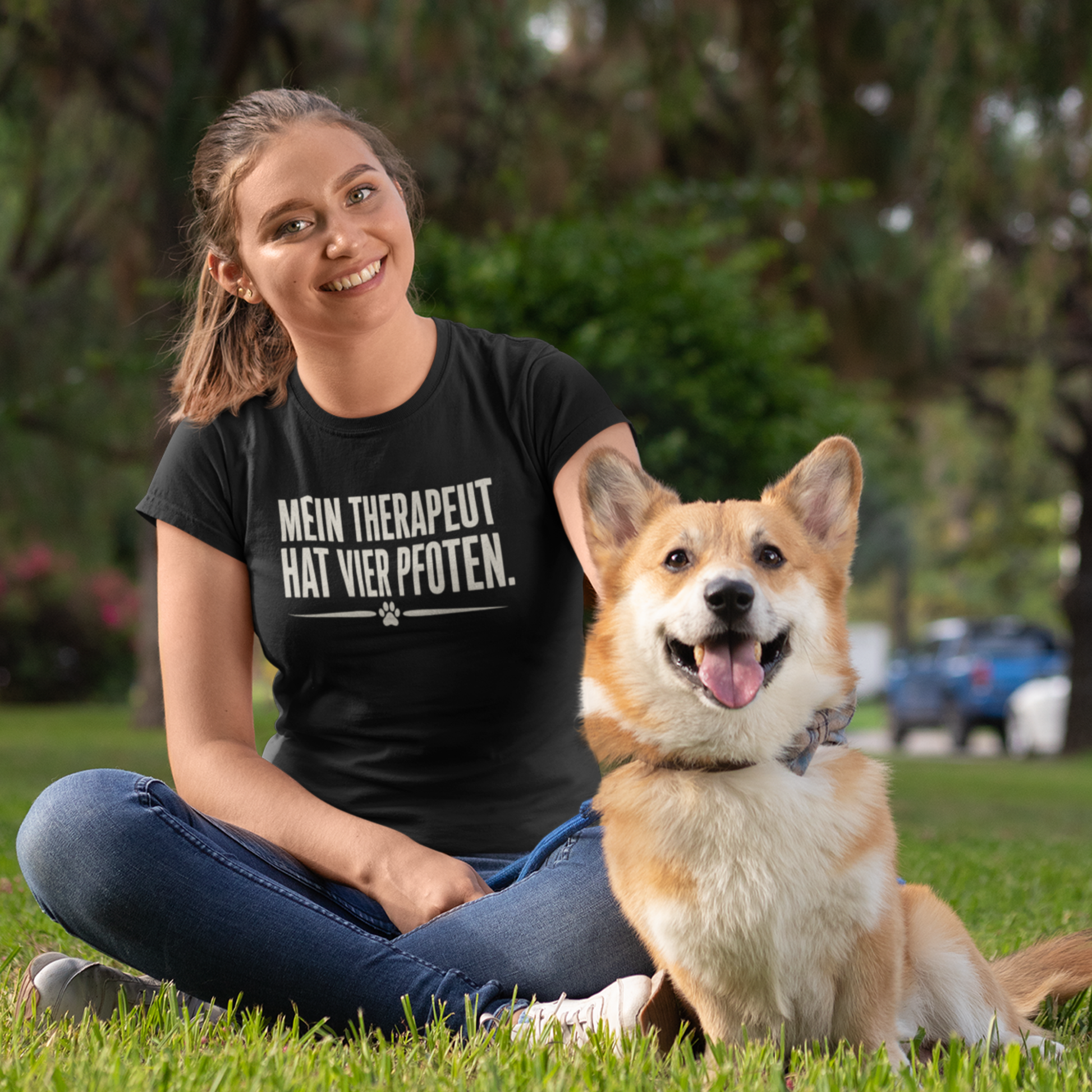 MEIN THERAPEUT HAT VIER PFOTEN. – hunde-shirt.de